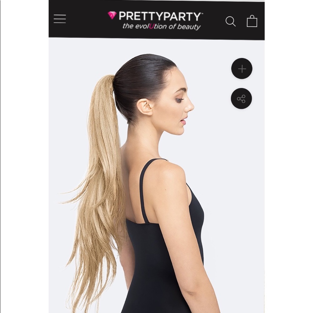 Pretty Party “Ruby” hair extension wire ponytail